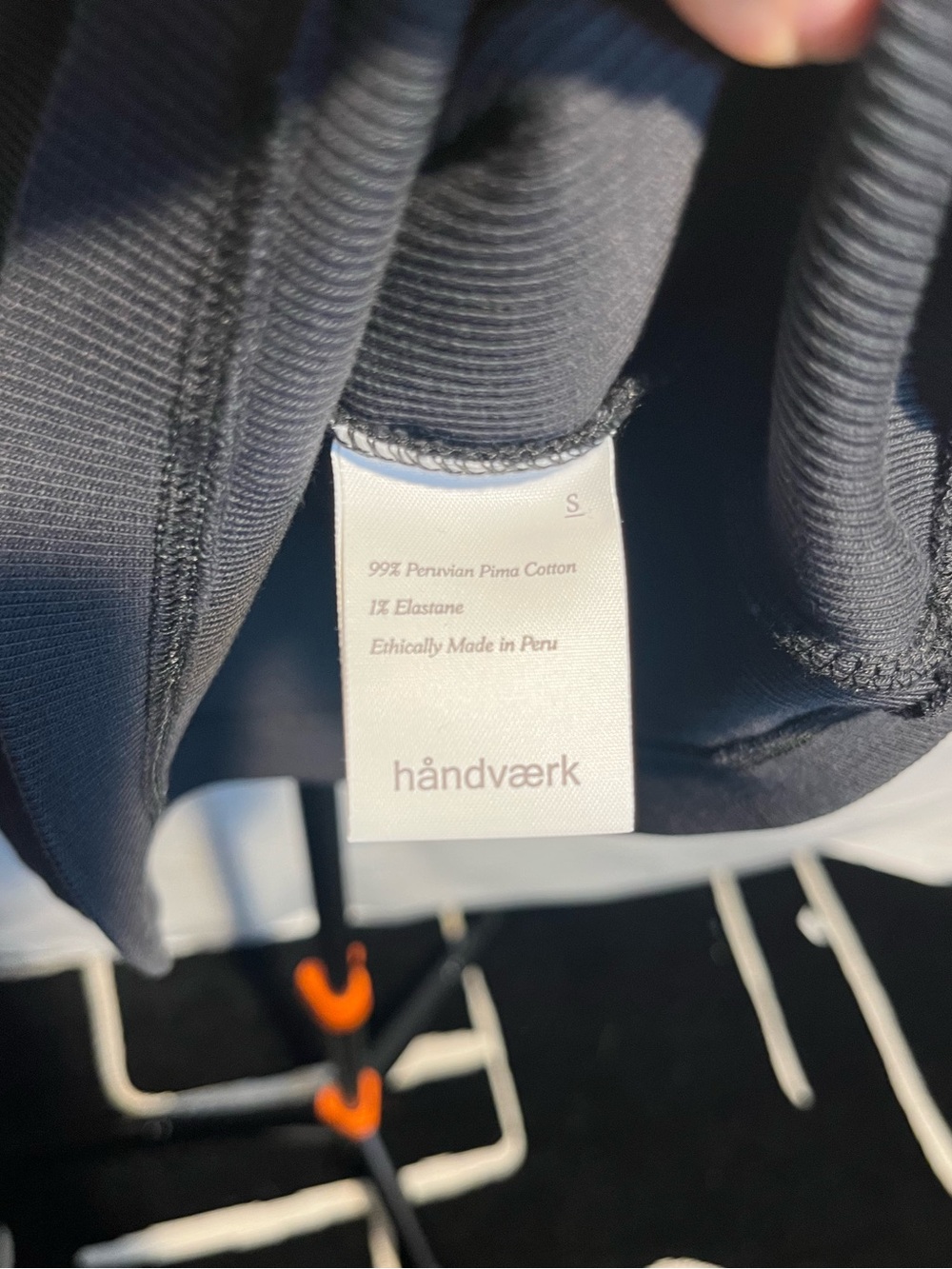 händværk Luxury Ultra Premium Black Peruvian Pima Cotton Ribbed Tank Top SM - Picture 5 of 7